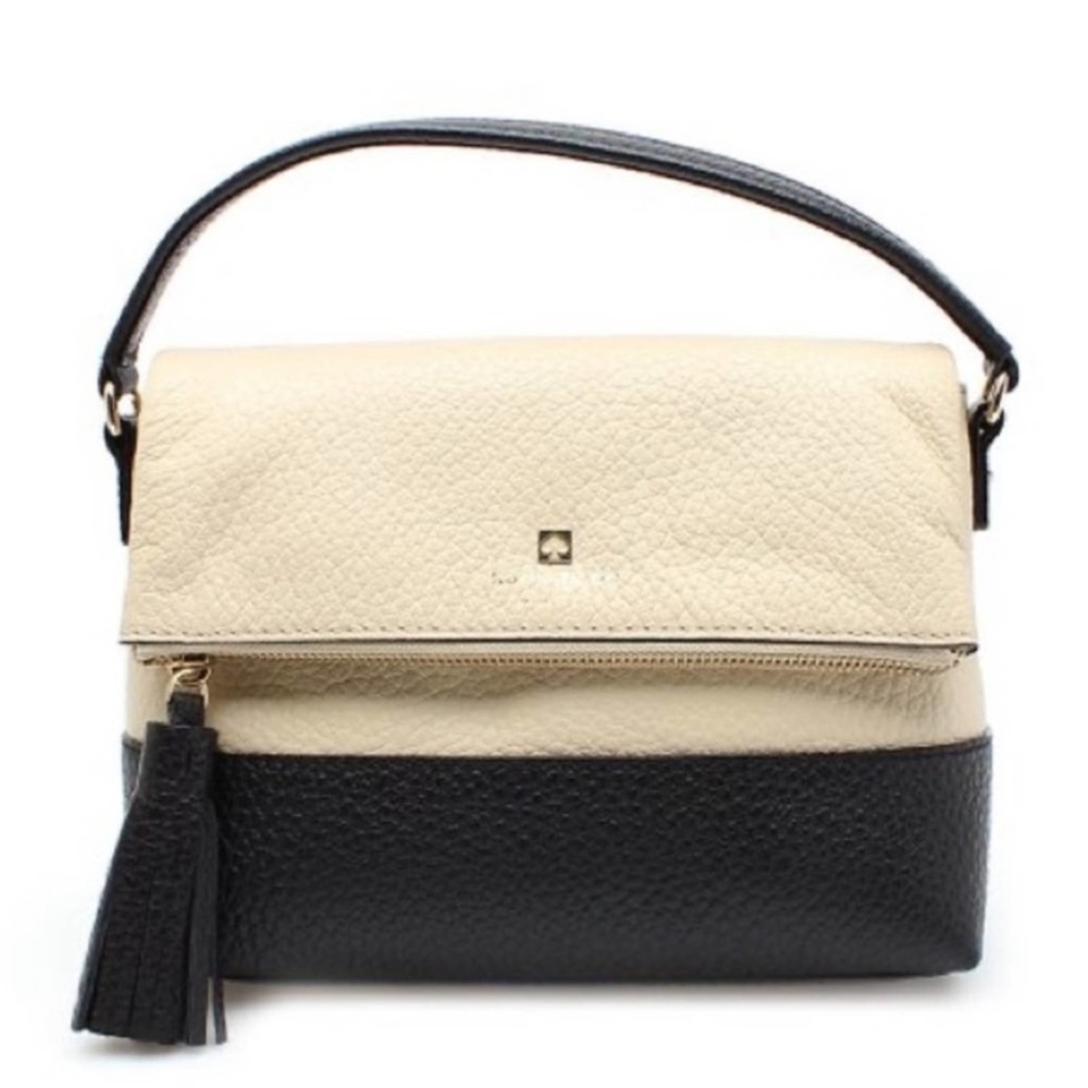 Kate Spade Black and white foldover purse